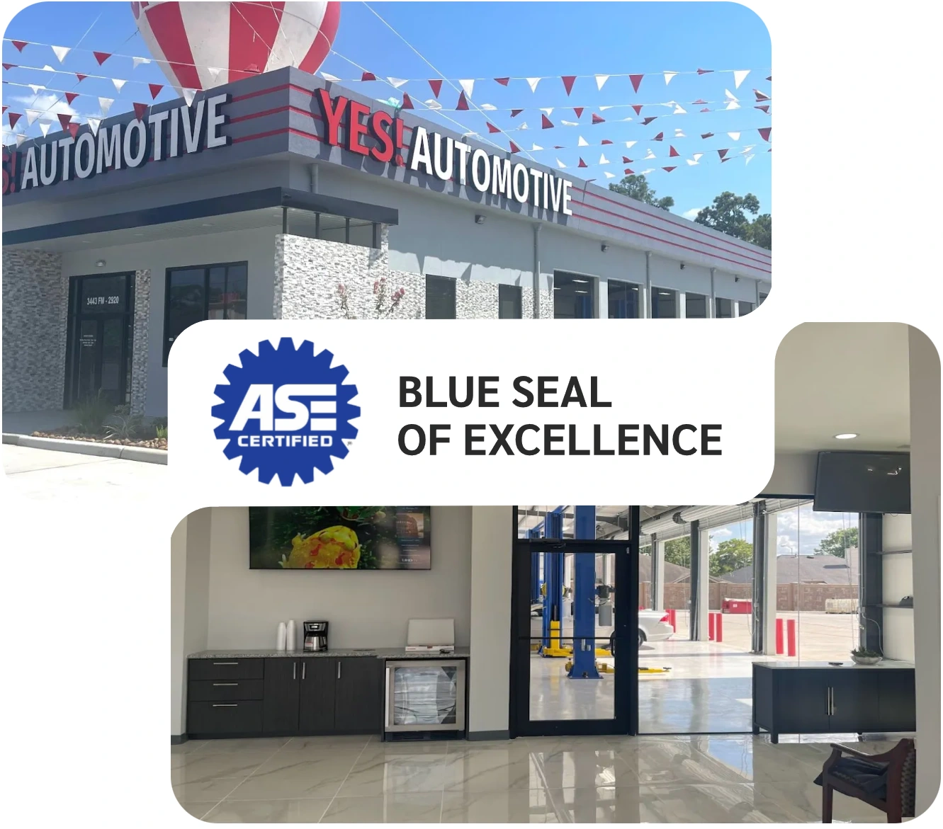 Yes! Automotive facility and lobby